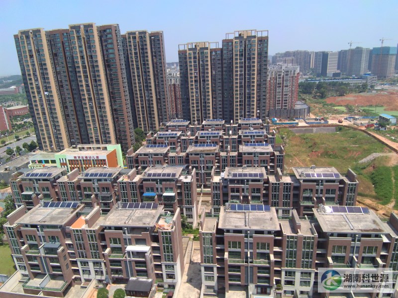 海倫堡長沙青蘋果數據城太陽能熱水工程