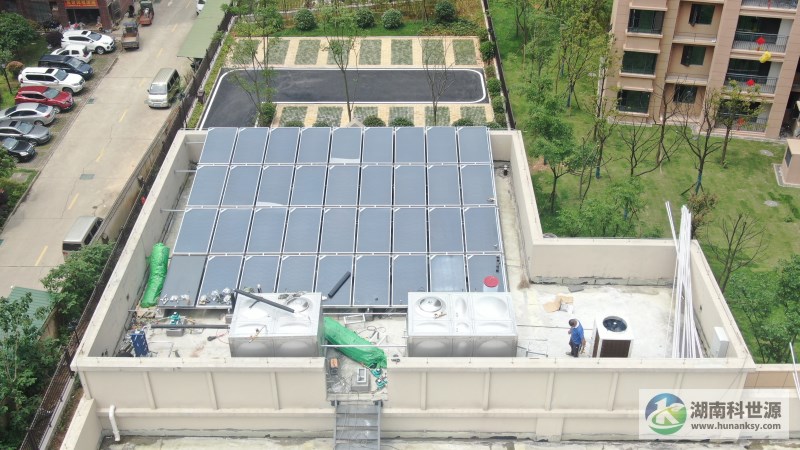 大漢公園里項目幼兒園集中太陽能熱水系統工程