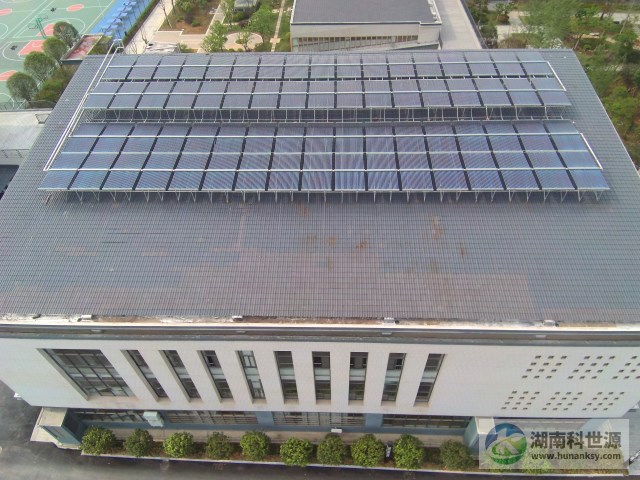 太陽能平鋪大串聯熱水循環系統