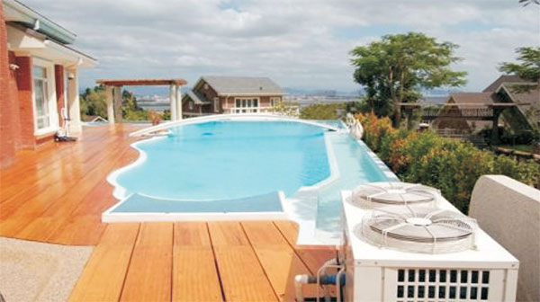 恒溫泳池?zé)岜脽崴畽C(jī)組